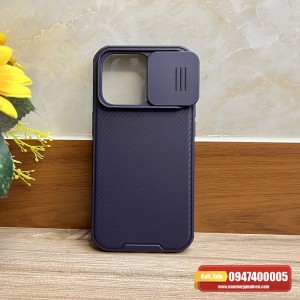 Ốp lưng iPhone 14 Pro Max Nillkin Camshield Pro màu tím