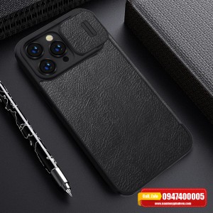 Bao da iPhone 14 Pro Nillkin Qin chính hãng