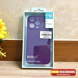Ốp lưng iPhone 14 Pro memumi nhám mỏng màu tím Ốp lưng iPhone 14 Pro memumi nhám mỏng màu tím