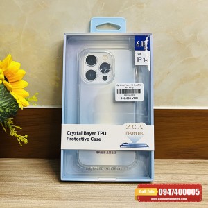 Ốp lưng iPhone 14 Pro ZGA trong suốt dẻo mềm