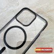 Ốp lưng iPhone 15 Pro Max WiWU Crystal Magnetic viền màu