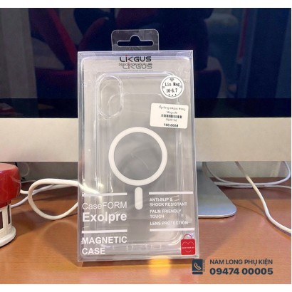 Ốp lưng iPhone 16 Plus trong suốt Magsafe Likgus