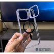 Ốp lưng iPhone 16 Pro Max trong suốt Raigor có giá đỡ