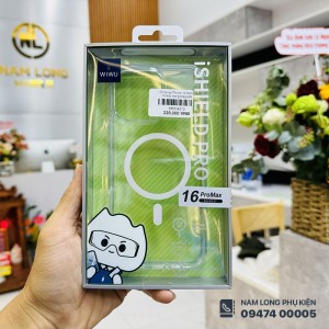 Ốp lưng iPhone 16 Pro Max trong suốt Magsafe WiWU Ốp lưng iPhone 16 Pro Max trong suốt Magsafe WiWU