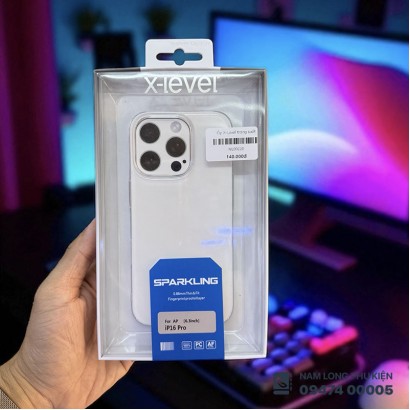 Ốp lưng iPhone 16 Pro trong suốt X-Level