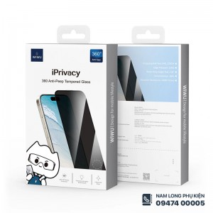 Cường lực chống nhìn trộm iPhone 16 Series WiWU GT-011 Cường lực chống nhìn trộm iPhone 16 Series WiWU GT-011