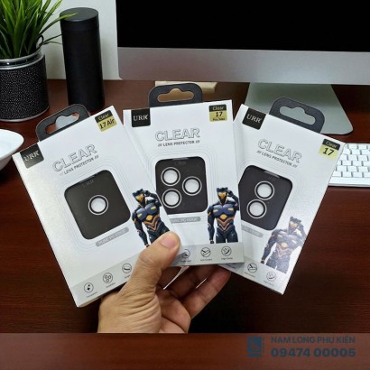 Kính cường lực camera iPhone 17 series URR PVD