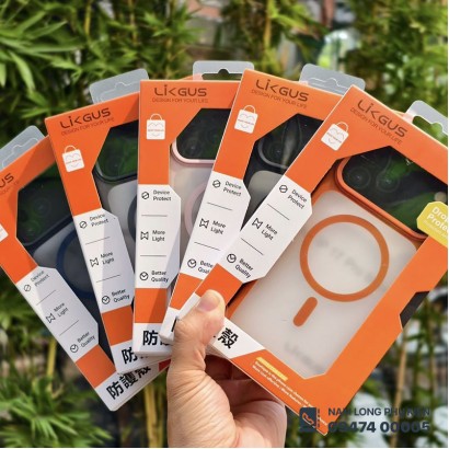 Ốp lưng iPhone 17 Pro Max Likgus nhám magsafe