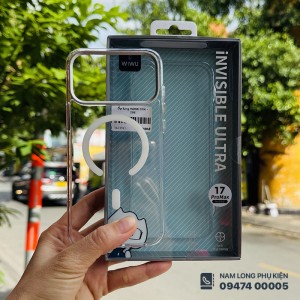 Ốp lưng iPhone 17 Pro Max trong suốt WiWU Invisible Ultra YXK-208