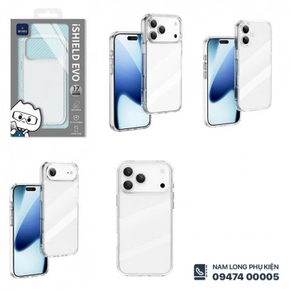 Ốp lưng iPhone 17 series trong suốt WiWU