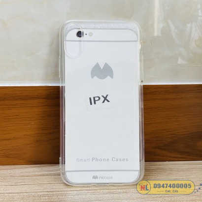 Ốp lưng iPhone Xs silicon dẻo trong mềm