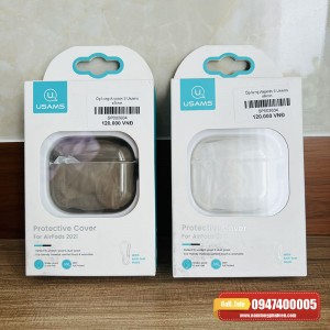 Ốp bảo vệ Airpods 3 Usams trong suốt chính hãng Ốp bảo vệ Airpods 3 Usams trong suốt chính hãng