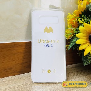 Ốp lưng Galaxy Note 8 silicon dẻo trong mềm