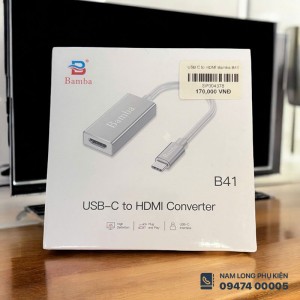 Hub chuyển Type C to HDMI Bamba B41