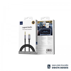 Cáp chuyển đổi âm thanh Lightning 3.5mm WiWU Legend Audio C048L
