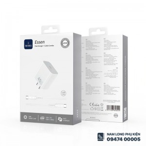 Bộ sạc nhanh 45W WiWU Essen kèm cáp C-C G024