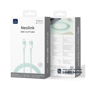 Cáp sạc iPhone Type C to Lightning 27W WiWU Neolink