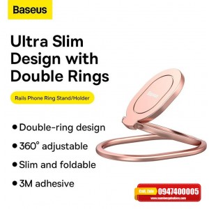 Đế giữ điện thoại gắn mặt lưng Ring Baseus Rails Phone 