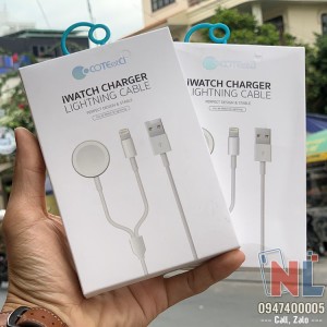 Dây sạc Apple Watch, iPhone 2in1 Cotecci chính hãng Dây sạc Apple Watch, iPhone 2in1 Cotecci chính hãng