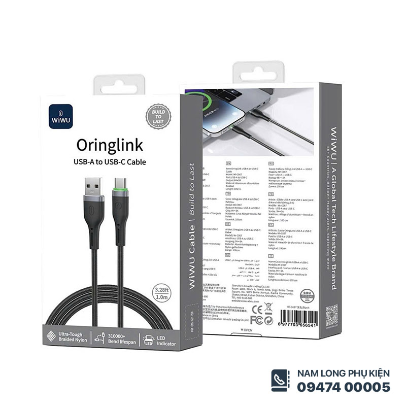 cap sac usb c wiwu