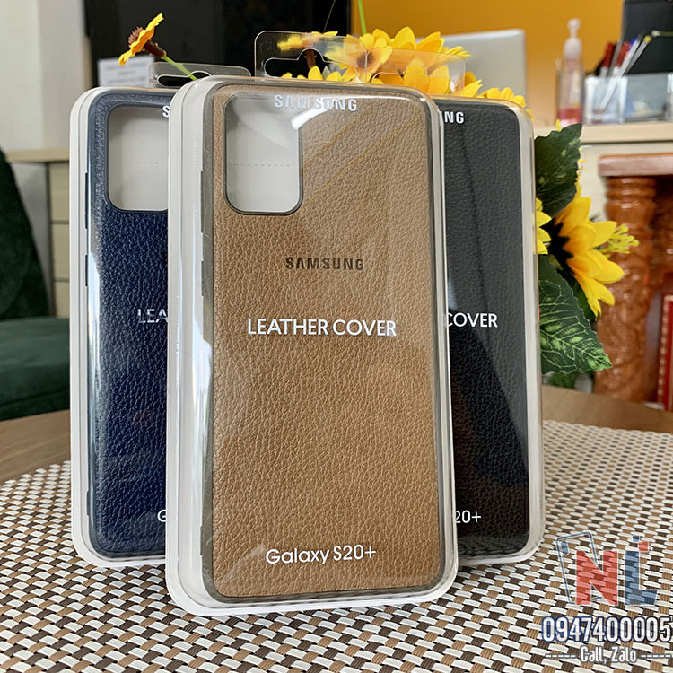Ốp Lưng Samsung S20 Plus Leather Cover