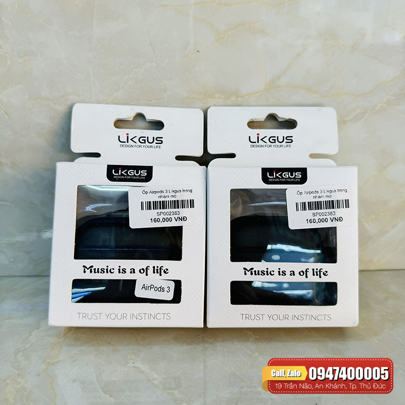 Ốp Airpods 3 Likgus nhám mờ chính hãng