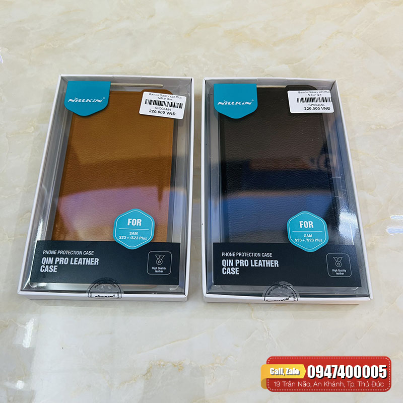 Bao da Galaxy S23 Plus Nillkin Qin chính hãng