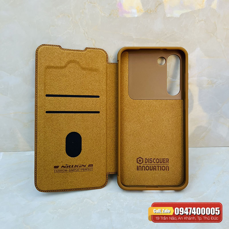 Bao da Galaxy S23 Plus Nillkin Qin chính hãng