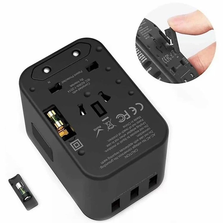 Cốc sạc du lịch đa năng WiWU UA303 35.5W