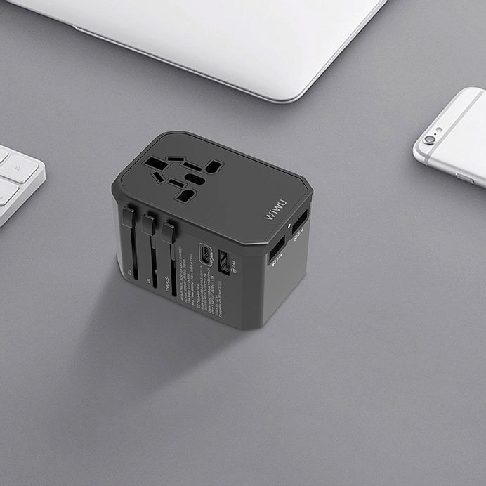 Cốc sạc du lịch đa năng WiWU UA304 45W 4in1