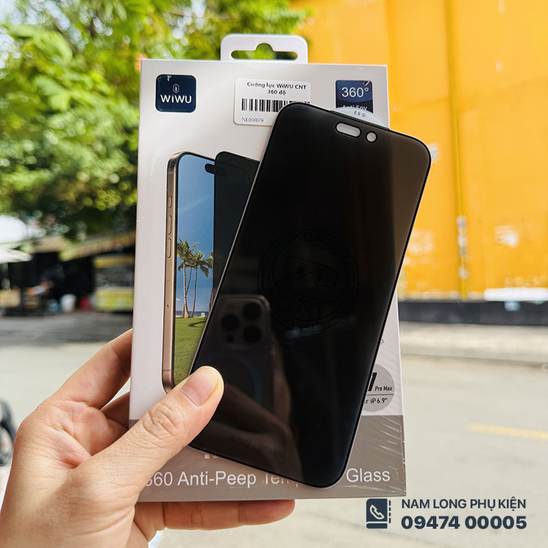 Cường lực chống nhìn trộm WiWU 360 iPhone
