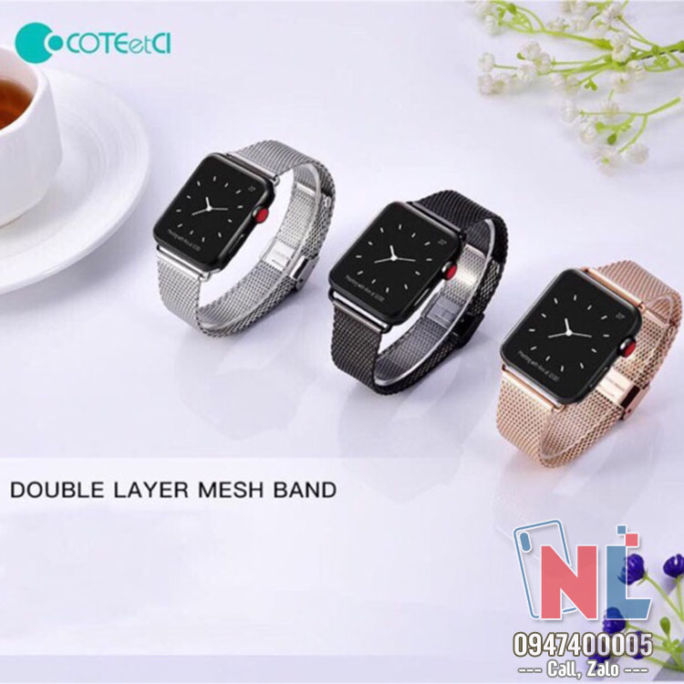 Dây thép Apple Watch Milanese đủ size