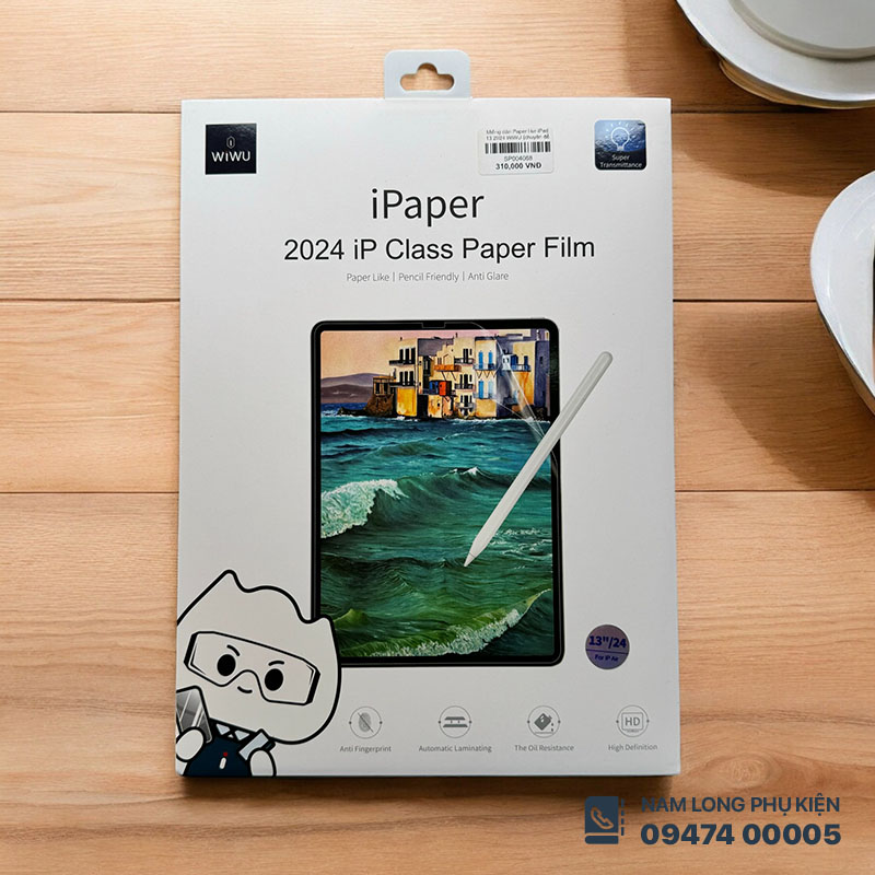 Miếng dán chống vân tay WiWU Paper-like cho iPad