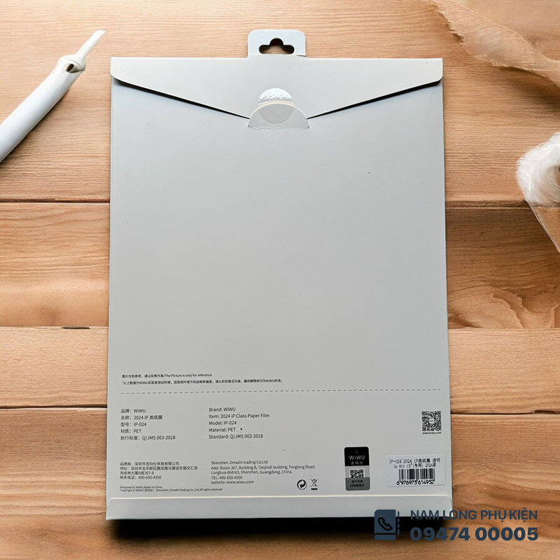 Miếng dán chống vân tay WiWU Paper-like cho iPad