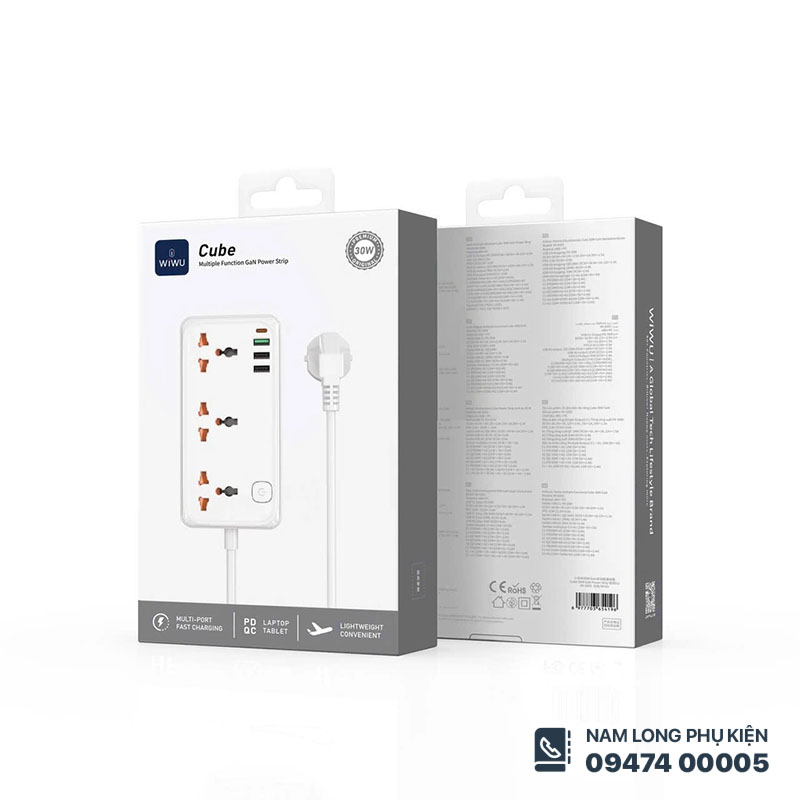 Ổ điện WiWU Cube Strip 30W S005