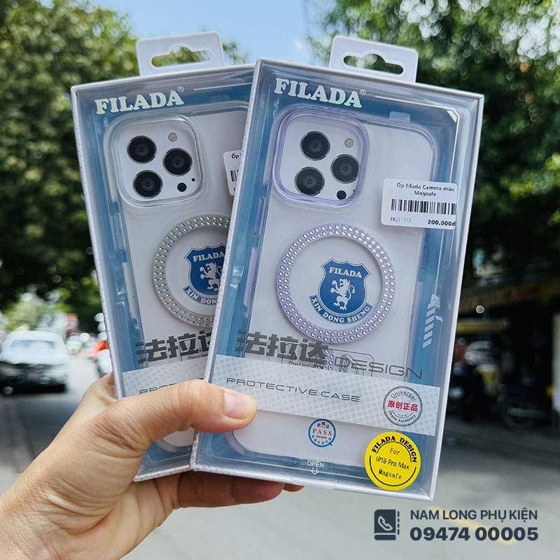 Ốp lưng iPhone 16 Pro Max Filada đính đá