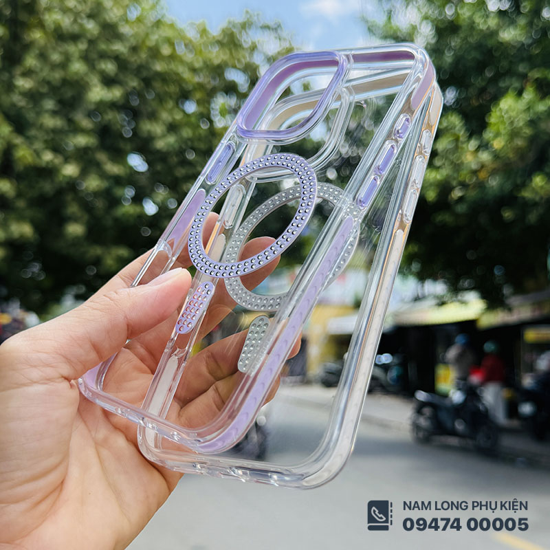 Ốp lưng iPhone 16 Pro Max Filada đính đá