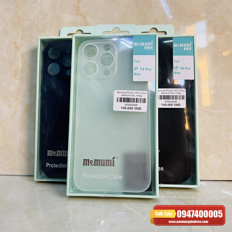 Ốp lưng iPhone 14 Pro Max Memumi siêu mỏng chính hãng