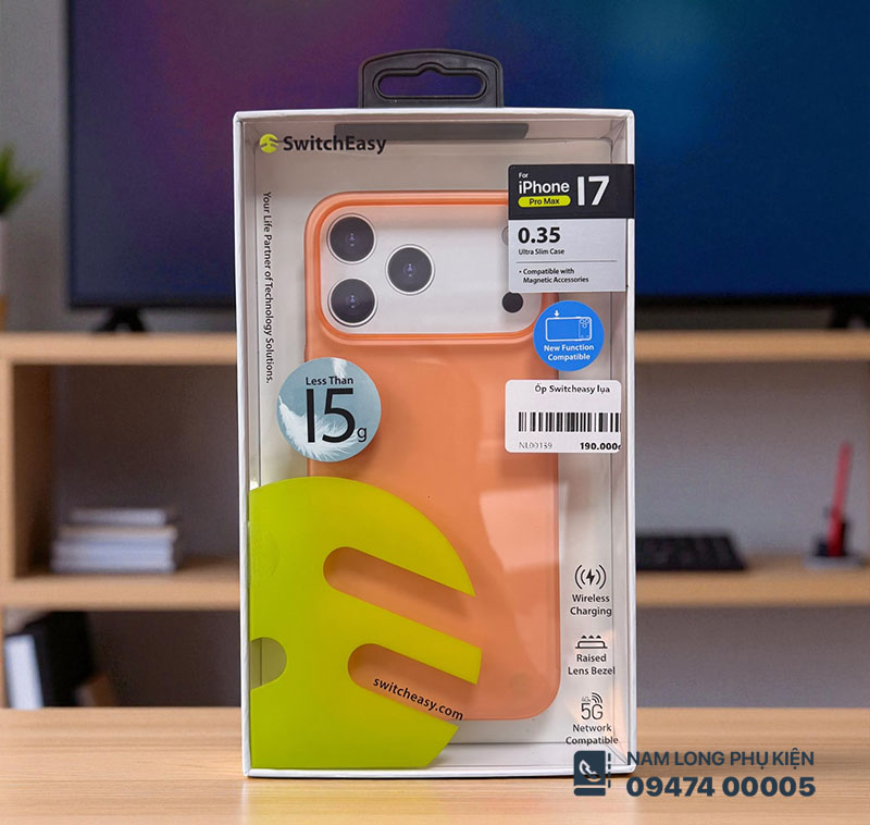 Ốp lưng iPhone 17 Pro Switcheasy siêu mỏng