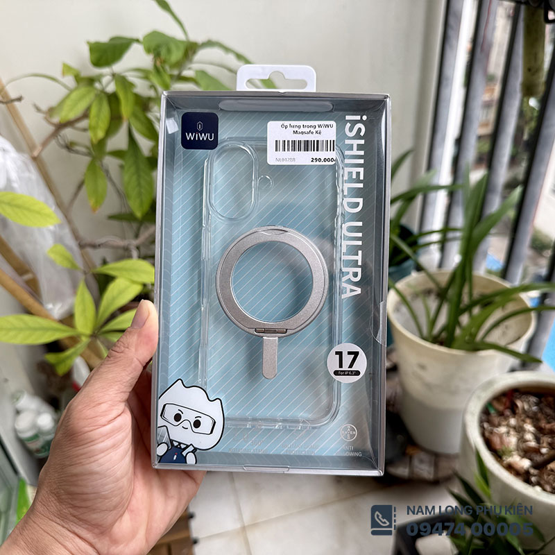 Ốp lưng iPhone 17 WiWU iShield Ultra kệ