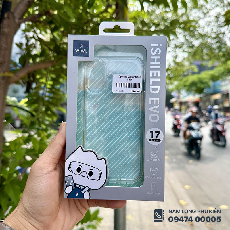 Ốp lưng iPhone 17 trong suốt WiWU