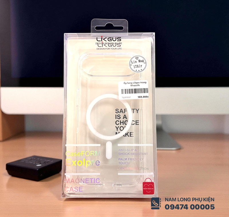 Ốp lưng iPhone Air trong suốt Magsafe Likgus