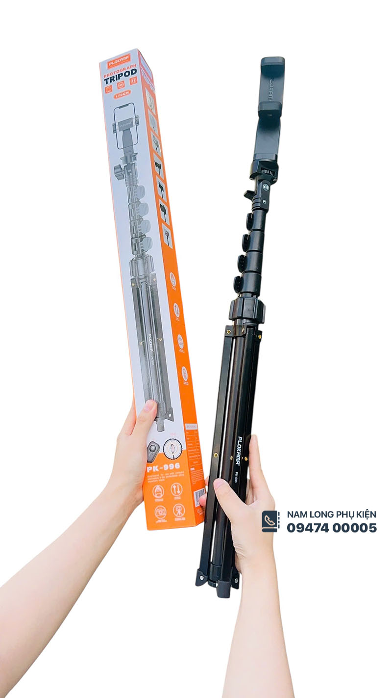 Tripods PK669 170cm gọn nhẹ đa năng xoay 360