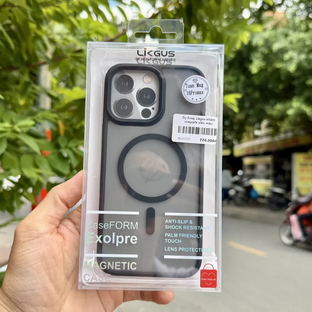 Ốp lưng iPhone 16 Pro Max Likgus lưng nhám Magsafe