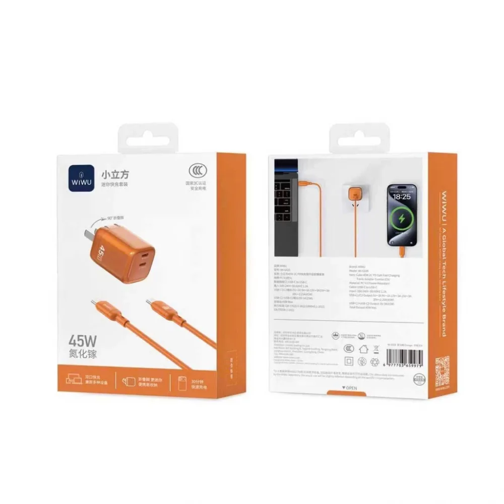 Bộ sạc nhanh 45W WiWU G025 sạc nhanh