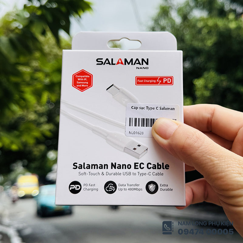 Cáp Sạc Nhanh USB - Type-C Salama Chính Hãng