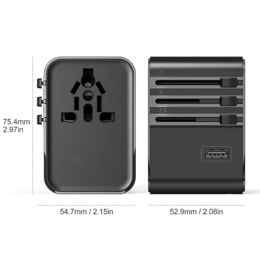 Củ sạc du lịch đa năng WiWU UA006 45W