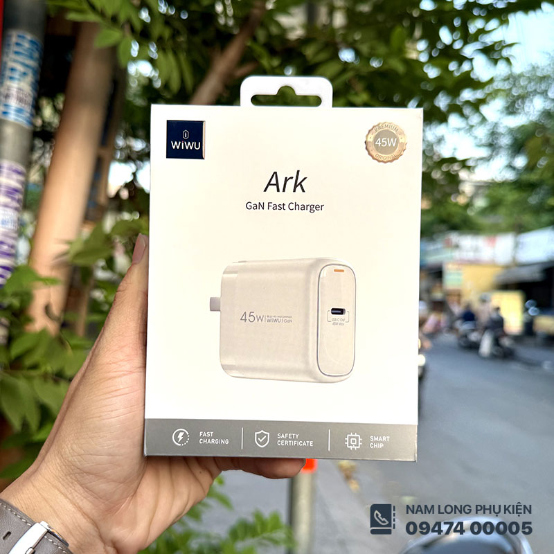 Củ sạc nhanh 45W WiWU Ark GaN U035