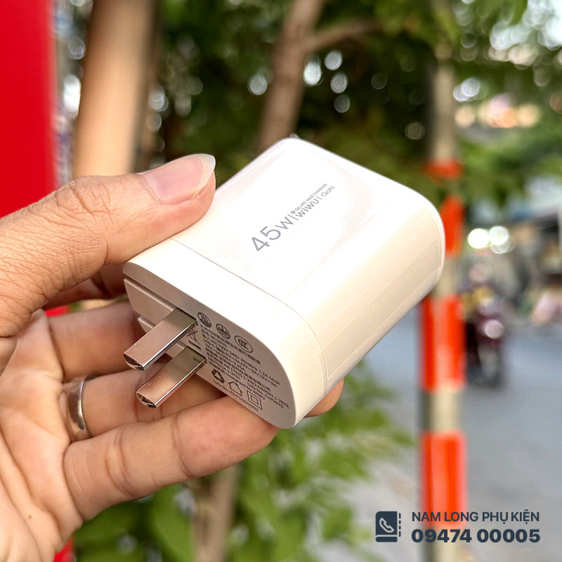 Củ sạc nhanh 45W WiWU Ark GaN U035