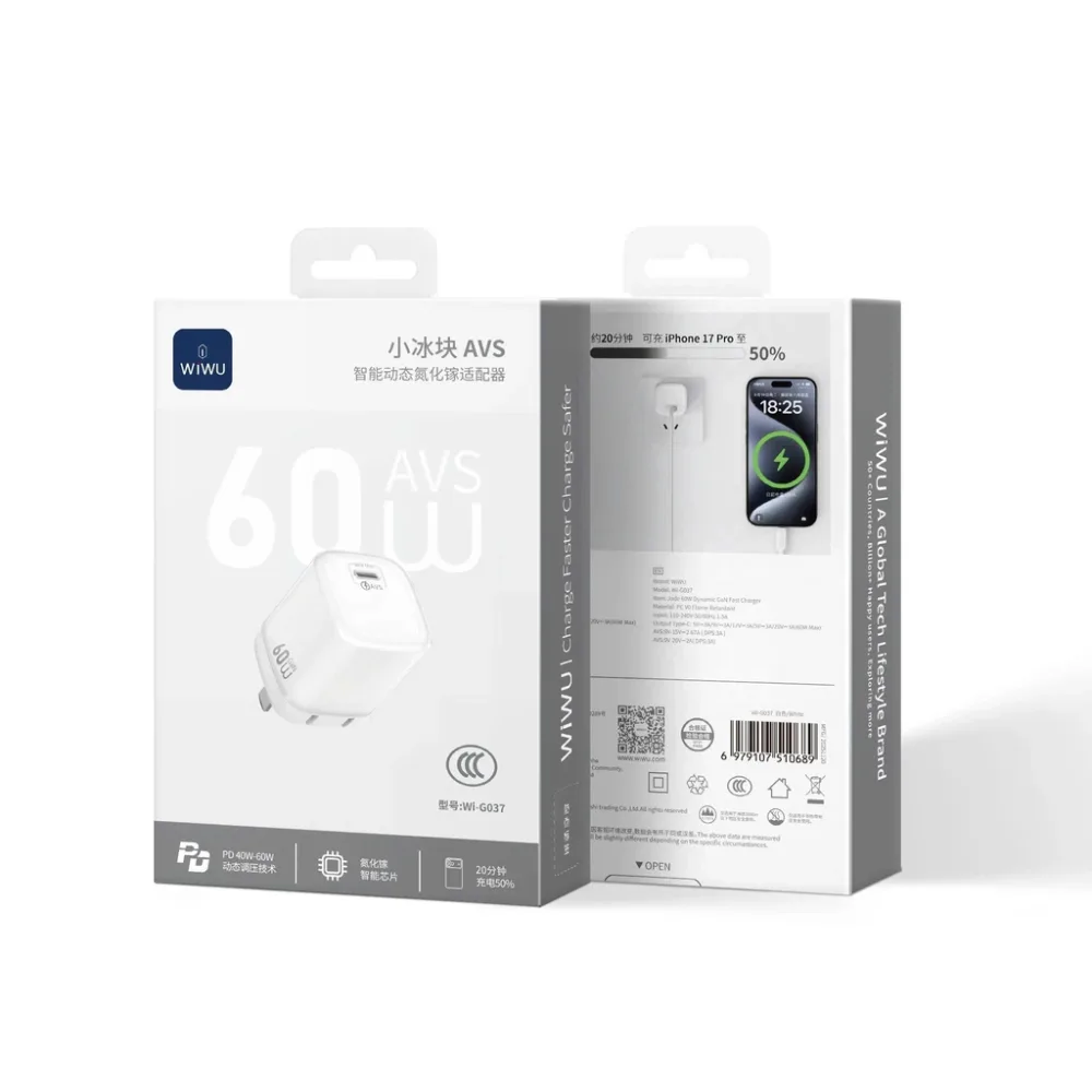 Củ sạc 60W AVS G037 WiWU